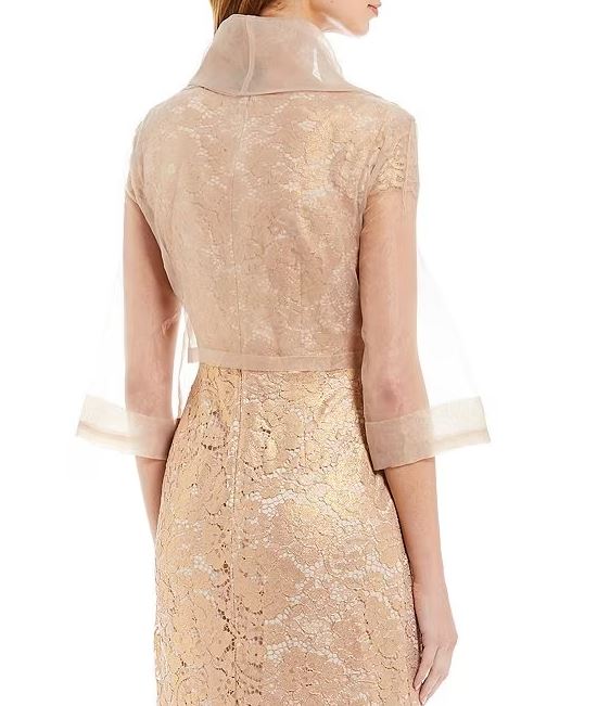 ADRIANNA PAPELL ORGANZA JACKET - Image 3